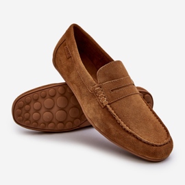 Mocassins En Daim Pour Hommes Big Star NN174226 Camel brun 1