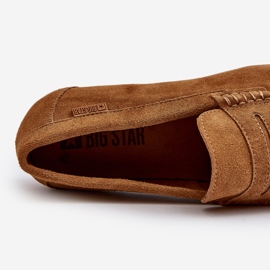 Mocassins En Daim Pour Hommes Big Star NN174226 Camel brun 2
