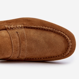Mocassins En Daim Pour Hommes Big Star NN174226 Camel brun 3