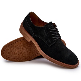 Chaussures en daim pour hommes Big Star NN174212 noir le noir 9