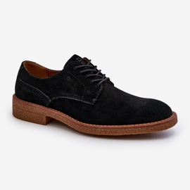Chaussures en daim pour hommes Big Star NN174212 noir le noir 5