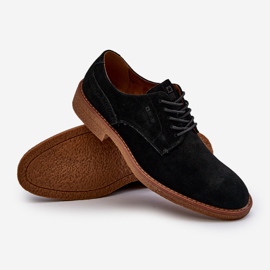 Chaussures en daim pour hommes Big Star NN174212 noir 1