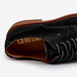 Chaussures en daim pour hommes Big Star NN174212 noir le noir 6