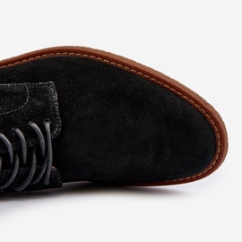 Chaussures en daim pour hommes Big Star NN174212 noir le noir 7