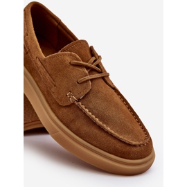 Mocassins Brogues en Daim pour Hommes Big Star NN174198 Camel brun 2