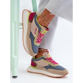 Baskets Femme Système de Mousse à Mémoire Big Star NN274692 Multicolore bleu 8