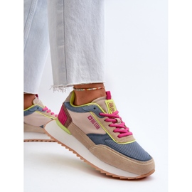 Baskets Femme Système de Mousse à Mémoire Big Star NN274692 Multicolore bleu 4