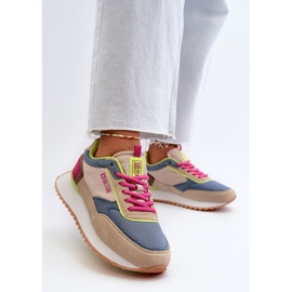 Baskets Femme Système de Mousse à Mémoire Big Star NN274692 Multicolore bleu 3