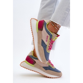 Baskets Femme Système de Mousse à Mémoire Big Star NN274692 Multicolore bleu 5