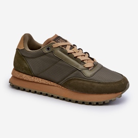 Baskets pour hommes Système de mousse à mémoire de forme Big Star NN174325 Kaki vert 5