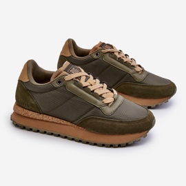Baskets pour hommes Système de mousse à mémoire de forme Big Star NN174325 Kaki vert 7