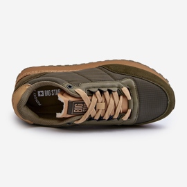 Baskets pour hommes Système de mousse à mémoire de forme Big Star NN174325 Kaki vert 2