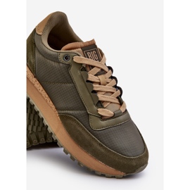 Baskets pour hommes Système de mousse à mémoire de forme Big Star NN174325 Kaki vert 4