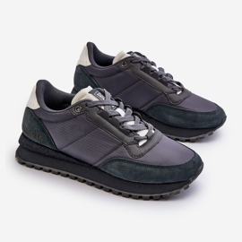 Baskets pour hommes système de mousse à mémoire de forme Big Star NN174326 bleu marine 1