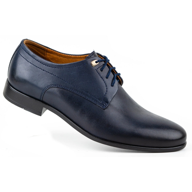 Kampol Chaussures habillées homme 334/54 bleu marine 2