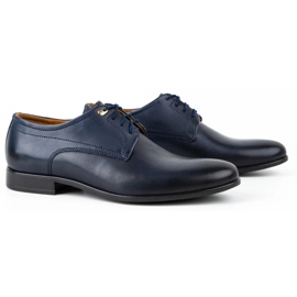 Kampol Chaussures habillées homme 334/54 bleu marine 3