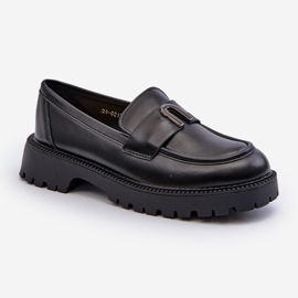 Vinceza Chaussures fille, mocassins avec décoration, noir Elvilda le noir 2