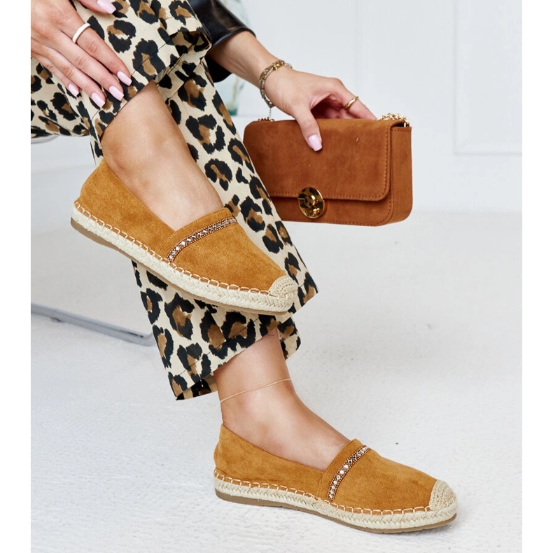 Espadrilles marron avec strass Abia brun 1