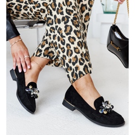 Mocassins noirs à décorations Dahera 1