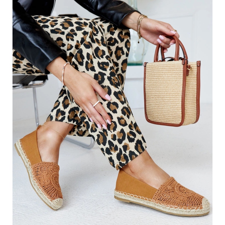 Espadrilles marron avec broderie Kalba brun 1