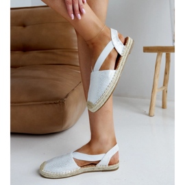 Espadrilles blanches à talon ouvert Tharna 3