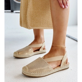 Espadrilles beiges à talon ouvert Tharna 2