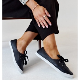 Baskets à enfiler bleu marine en éco-cuir Knudsen 1 Baskets à enfiler bleu marine en éco-cuir Knudsen 1