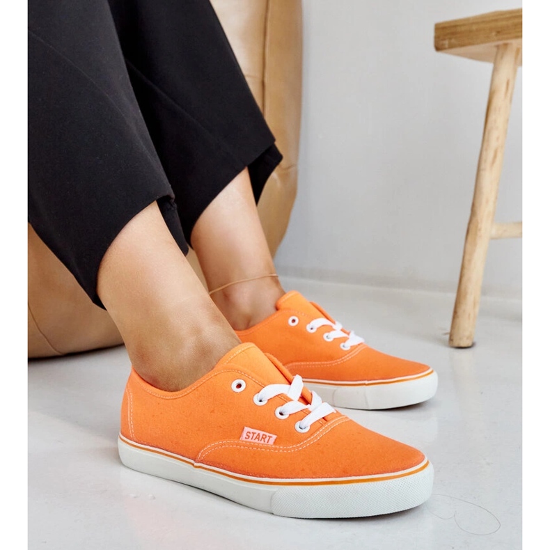 Baskets Erla classiques orange 1