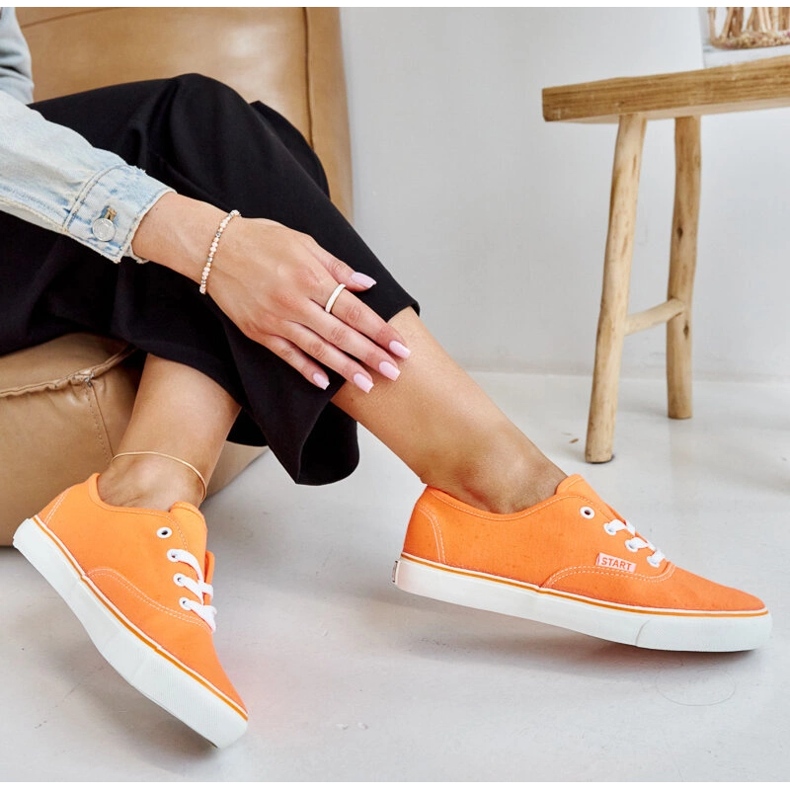 Baskets Erla classiques orange 2