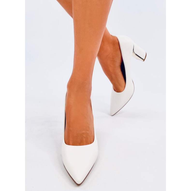 Laurents Escarpins blancs à talon aiguille blanche 1