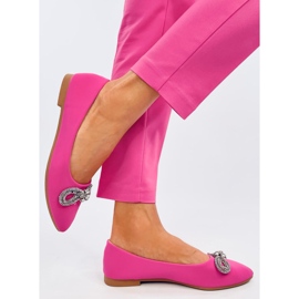 Ballerines avec zircons Duvall Fuchsia rose 3