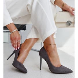 Talons hauts gris foncé avec empiècement en cuir Amedie 2 Talons hauts gris foncé avec empiècement en cuir Amedie 2