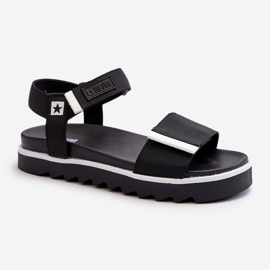 Sandales à plateforme pour femmes Big Star NN274778 noir 2