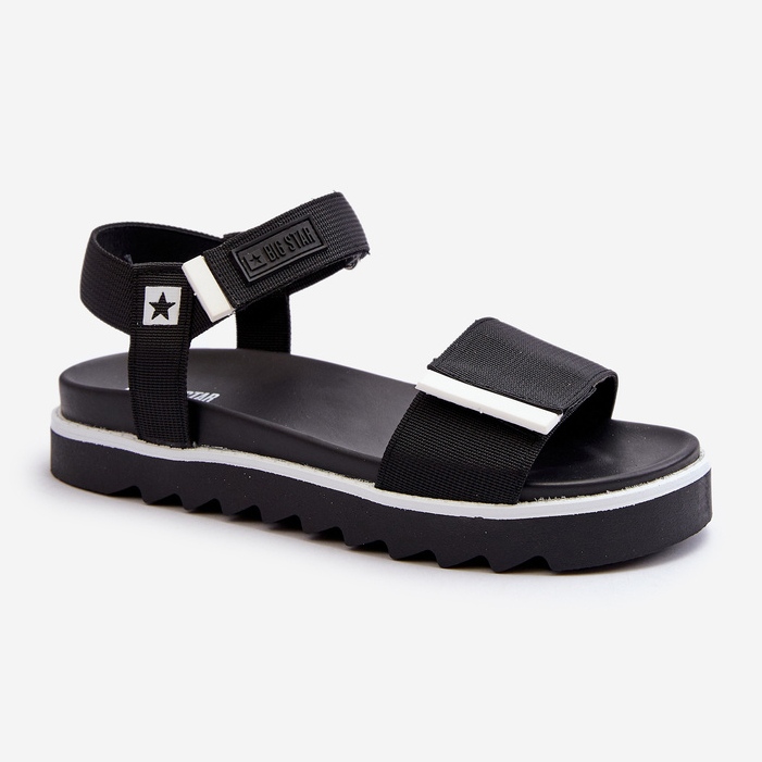 Sandales à plateforme pour femmes Big Star NN274778 noir 2