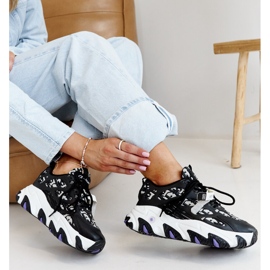 Baskets noires à semelle épaisse Melsen 1