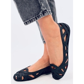Meliski Chassa Ballerines ajourées noires le noir 2