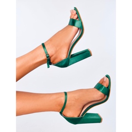 Sandales à talons vert Ranae 5