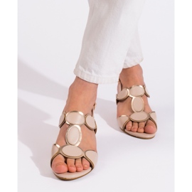 Goodin Sandales femme beiges à boucle 2 Goodin Sandales femme beiges à boucle 2