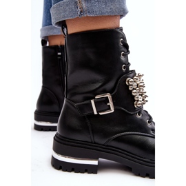 Bottines de travail isolées pour femmes décorées de noir Lennen 2