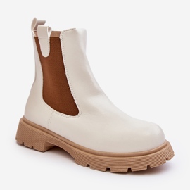 Bottines Chelsea pour femmes avec fermeture éclair, blanc Ramhel blanche 2 Bottines Chelsea pour femmes avec fermeture éclair, blanc Ramhel blanche 2