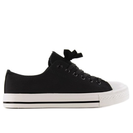 Baskets en toile à nœud K-151 Noir le noir 2