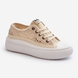 Baskets Femme Dentelle Lee Cooper LCW-23-44-1620 Beige 1