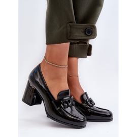 S.Barski Chaussures à talons hauts pour femmes, noir verni D&A MR38-973 le noir 2 S.Barski Chaussures à talons hauts pour femmes, noir verni D&A MR38-973 le noir 2