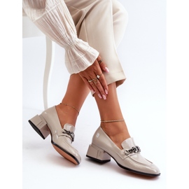 Escarpins Brevets Sur Bloc Gris S.Barski MR38-960 1