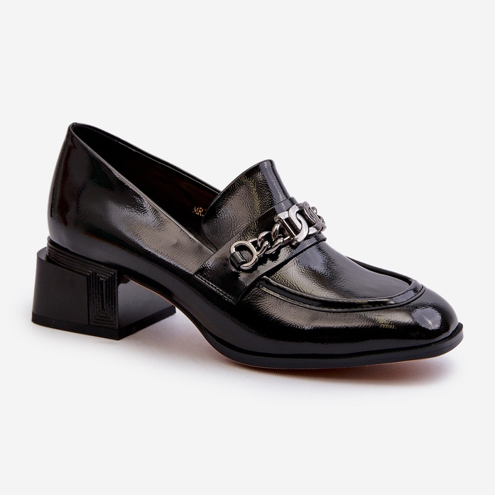 Escarpins En Cuir Verni Noir S.Barski MR38-960 le noir 1