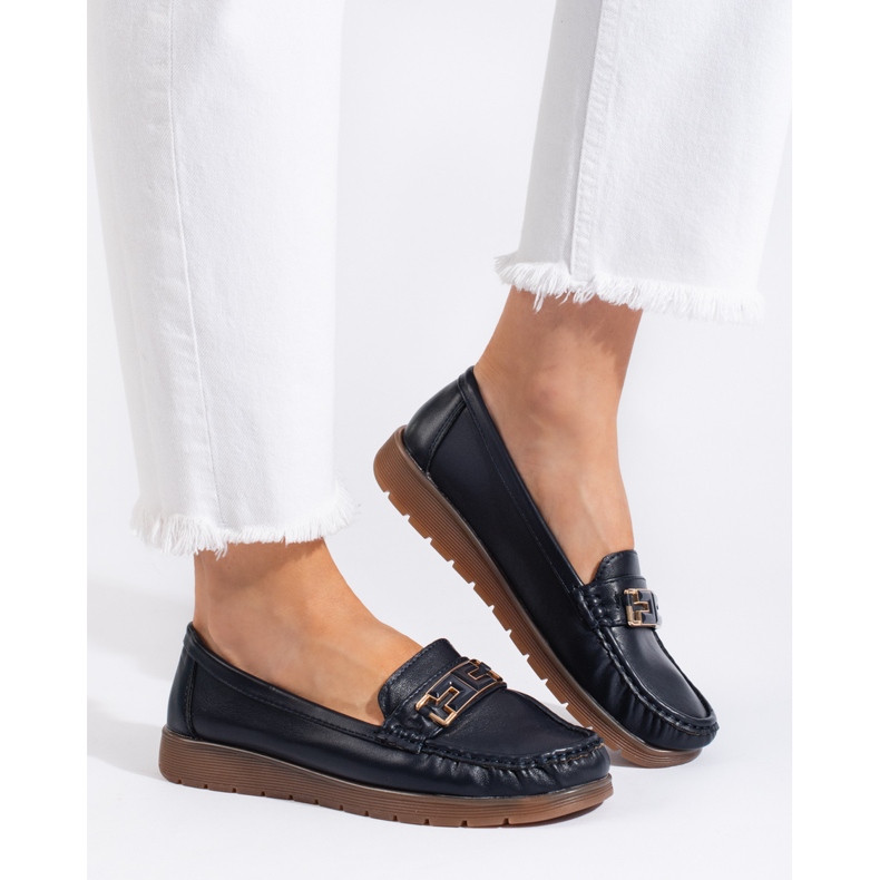 Mocassins femme bleu marine 1 Mocassins femme bleu marine 1