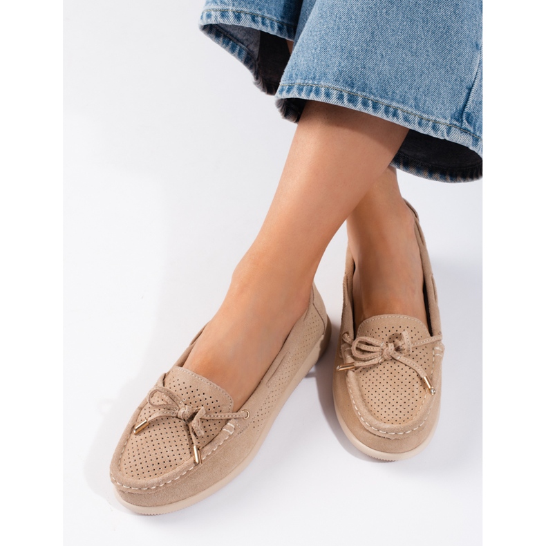 Goodin Mocassins beiges pour femme 1