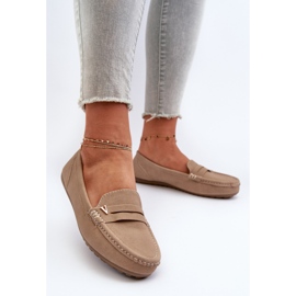 Mocassins Iramarie beiges classiques pour femmes 3