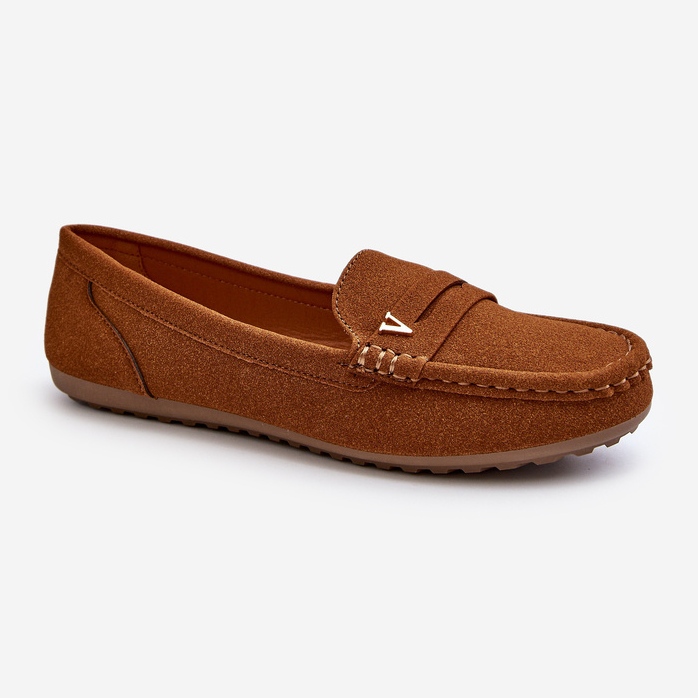 Mocassins Iramarie Camel classiques pour femmes brun 1