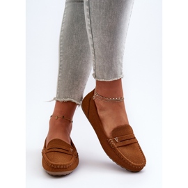 Mocassins Iramarie Camel classiques pour femmes brun 6